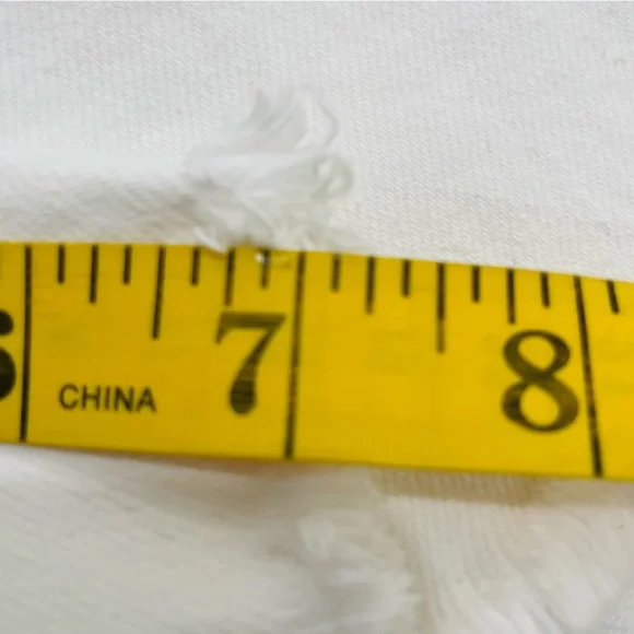 NWT Bohme Carmen Button White Bermuda Shorts Stretch Women's 29 Raw High Rise - Picture 12 of 15